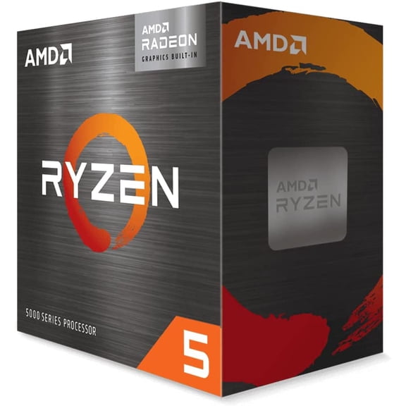 AMD Ryzen 5 5600G Desktop CPU | 6-Core 12-Thread | Integrated Radeon Graphics, No GPU Needed