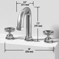 thumbnail image 6 of VIGO Hart Widespread Bathroom Faucet in Brushed Nickel, 6 of 13