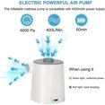 thumbnail image 2 of Bomba de aire eléctrica para inflar bomba de aire, inflar y desinflar, cojín de aire recargable portátil, juguete con 4 boquillas (4000mah) Hy, 2 of 5