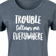 thumbnail image 3 of Instant Message - Trouble Follows Me Everywhere - Women's Any Way Dress, 3 of 6