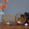 thumbnail image 2 of SHAR Creative Iron Chandelier Candlestick - Gold Ornament, 2 of 4