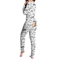 thumbnail image 3 of Mono de Navidad con botones para mujer, pijama funcional de manga larga con estampado, con solapa abotonada, ropa de dormir para adultos, 3 of 4