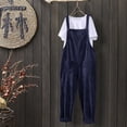 thumbnail image 4 of SDNall Jumpsuits for Women Casual Casual Pocket Romper Long Playsuit Strap Button Loose Jumpsuit Womens Romper Sizes:S-5XL, 4 of 9