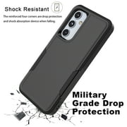For Samsung Galaxy A55 5G Phone Case, Ebizware Shockproof Case Military Grade Heavy Duty Full Body Protection Rugged Cover for Galaxy A55 5G, Black
