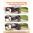 thumbnail image 2 of KFFKFF Foldable 4-Step Dog Stairs with Non-Slip Rug Surface, Portable and Lightweight Pet Ladder for Cars, SUVs, Trucks, High Beds, and Sofas, Supports up to 200 lbs, 2 of 9