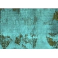 thumbnail image 1 of Ahgly Company Indoor Rectangle Abstract Light Blue Modern Area Rugs, 4' x 6', 1 of 4