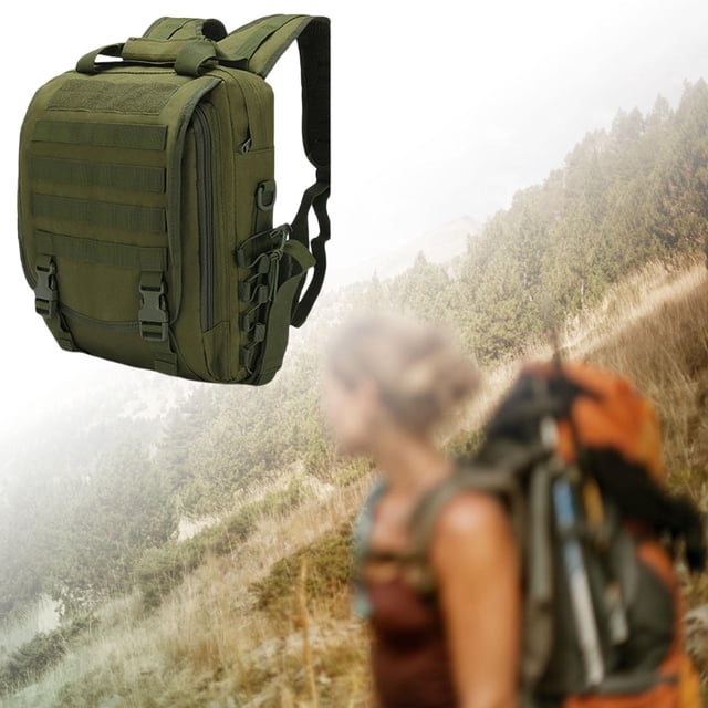 Mochila Táctica Macarena 10L Ligera con correas para los hombros Militar al aire libre Verde