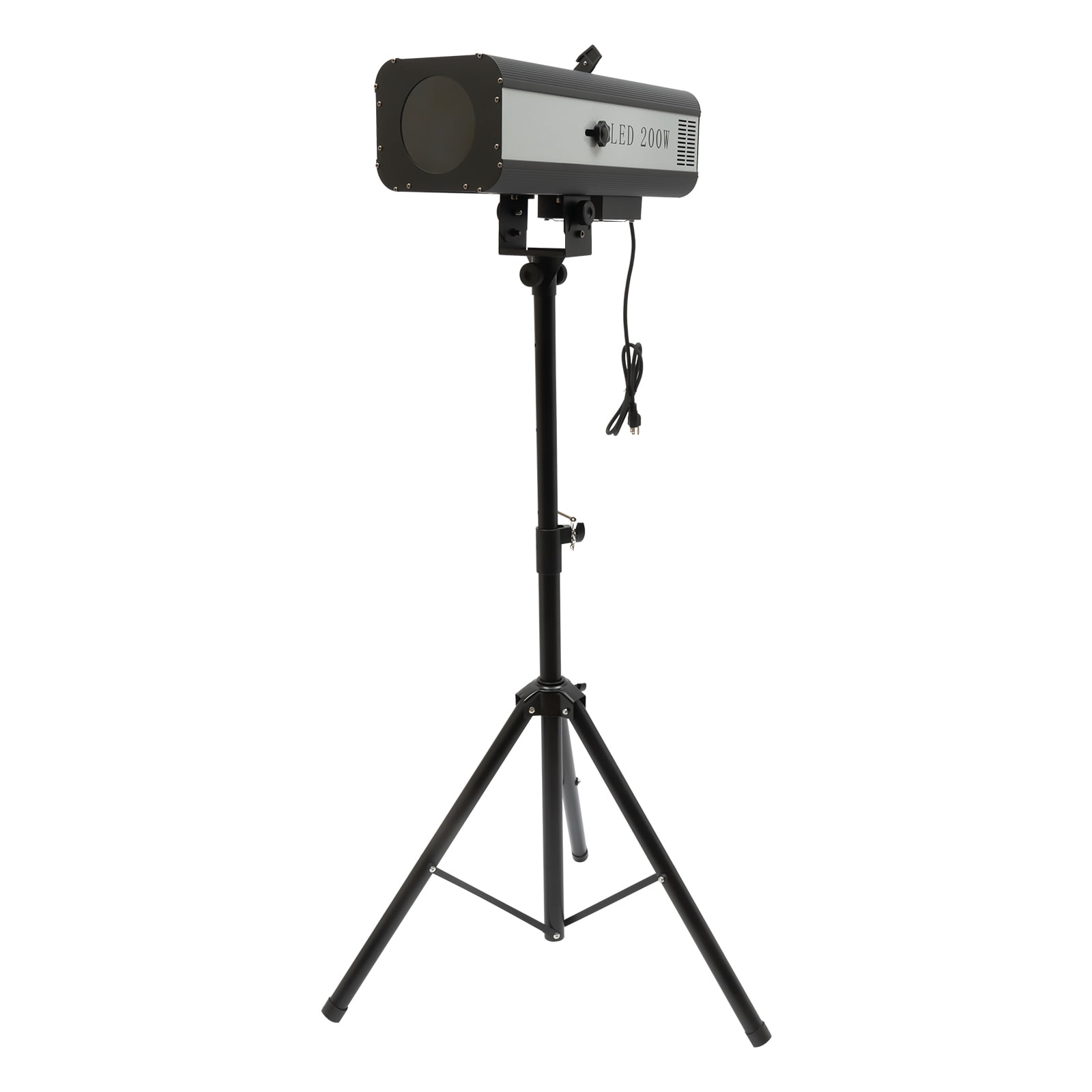 200W Follow Spot Light Rectangular Stage Spot Light Manual Control LED Stage Spotlight for Large Stages Theaters Outdoor Parties Bars Weddings