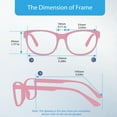 thumbnail image 4 of Firmoo Cat Eye Blue Light Blocking Reading Glasses 1.0 with Gemstone Pendantm, Readers Eyeglasses, 4 of 7