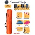 thumbnail image 4 of Camping Chair Bag. Bag for Beach, Portable, Foldable, Outdoor Chair Bag - 43"x9"x9" Orange, 4 of 9
