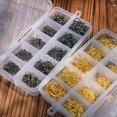 thumbnail image 3 of Fairnull 500 Pcs Fish Jig Hooks with Hole Fishing Hook Tackle Box Carbon Steel Fishhook, 3 of 10