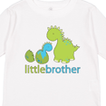 thumbnail image 4 of Inktastic Dinosaur Little Brother Green Boys Long Sleeve Toddler T-Shirt, 4 of 5