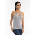 thumbnail image 2 of ELIETIAN Women's Seamless Ribbed Keyhole Cami – Smoothing & Shaping, One Size Fits 0-16, 2 of 11