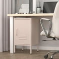 thumbnail image 4 of Metal Cabinet,Metal Locker Storage Cabinet with Door,Single Storage Cabinet with Adjustable Shelf,Locker Nightstand Multifunctional Home Table,Pink, 4 of 15