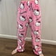 thumbnail image 1 of Sanrio-Pijama de franela de Hello Kitty para mujer, pantalones informales de lana cálida para el hogar, con dibujos animados, color rosa, para Navidad y Halloween, Otoño e Invierno xuanjing unisex, 1 of 2