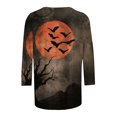thumbnail image 4 of Zorckvet Womens T-Shirt - Halloween, Crew Neck & 3/4 Sleeve, 4 of 5