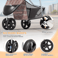 thumbnail image 6 of Magshion Pet Dog Stroller with Wheels, Foldable Cat Dog Stroller with Storage Basket and Cup Holder for Small and Medium Cats, Dogs, Puppy,, 6 of 12