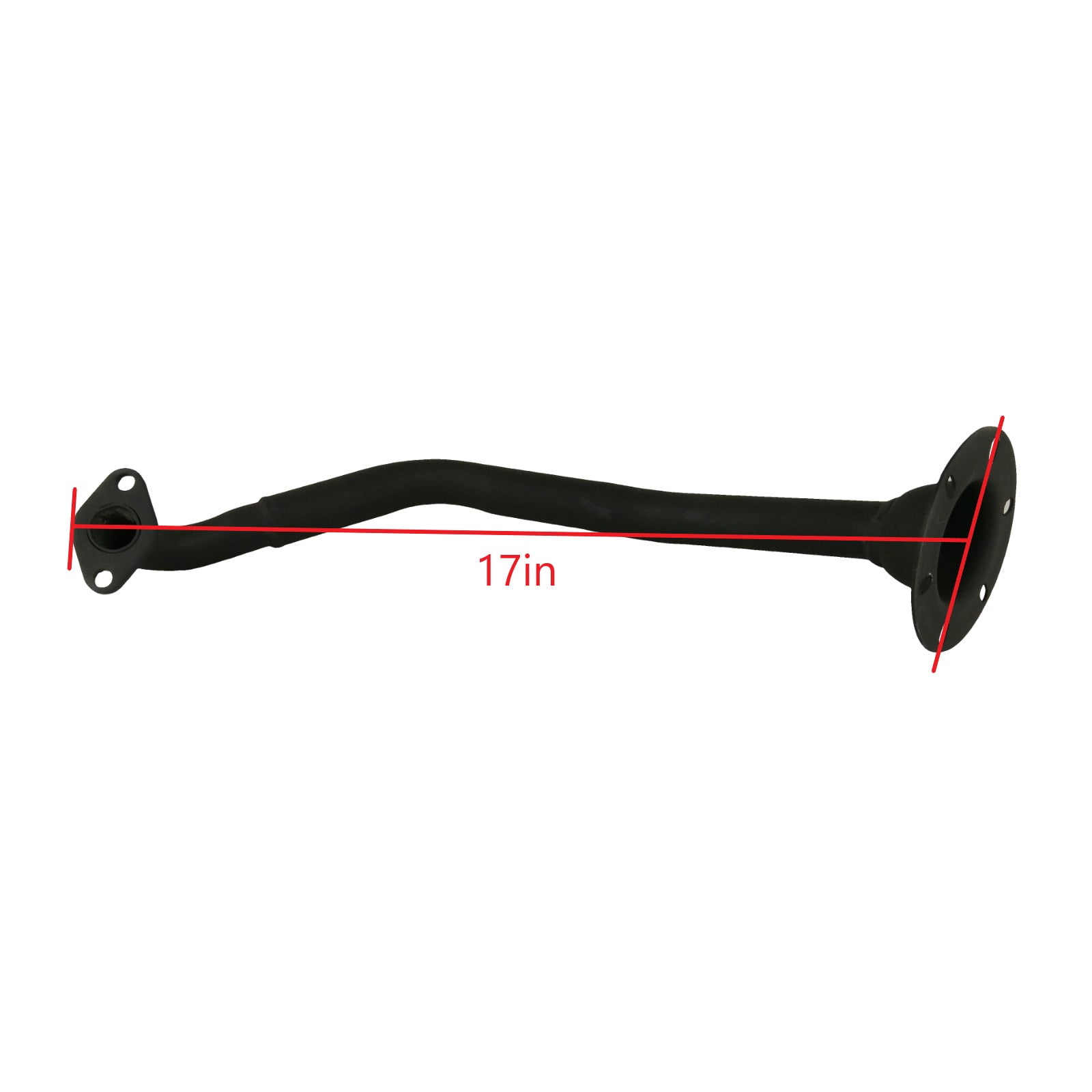 High Performance Muffler Exhaust System for 125cc 150cc GY6 Scooter Moped TaoTao Kymco Vitacci Benelli Beast 150 Upgrade for 152QMJ 157QMJ Engines (Red)
