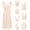 Beige, variant on Women's Multi-Way Convertible Backless Dress with Tie Detail â Versatile Sleeveless Dress for Party, Clubwear & Summer Outings â Infinity Style Short Dress (S-XL)