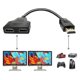 thumbnail image 1 of Hdmi Splitter Adapter Cable Hdmi Splitter 1 In 2 Out $hdmi Male To Dual Hdmi Female 1 To 2, 1 of 5