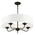 thumbnail image 2 of 41775-04 Livex Lighting Edinburgh - 5 Light Pendant In Transitional Style-14 Inches Tall and 23 Inches Wide-Black Finish    -Traditional Installation, 2 of 10