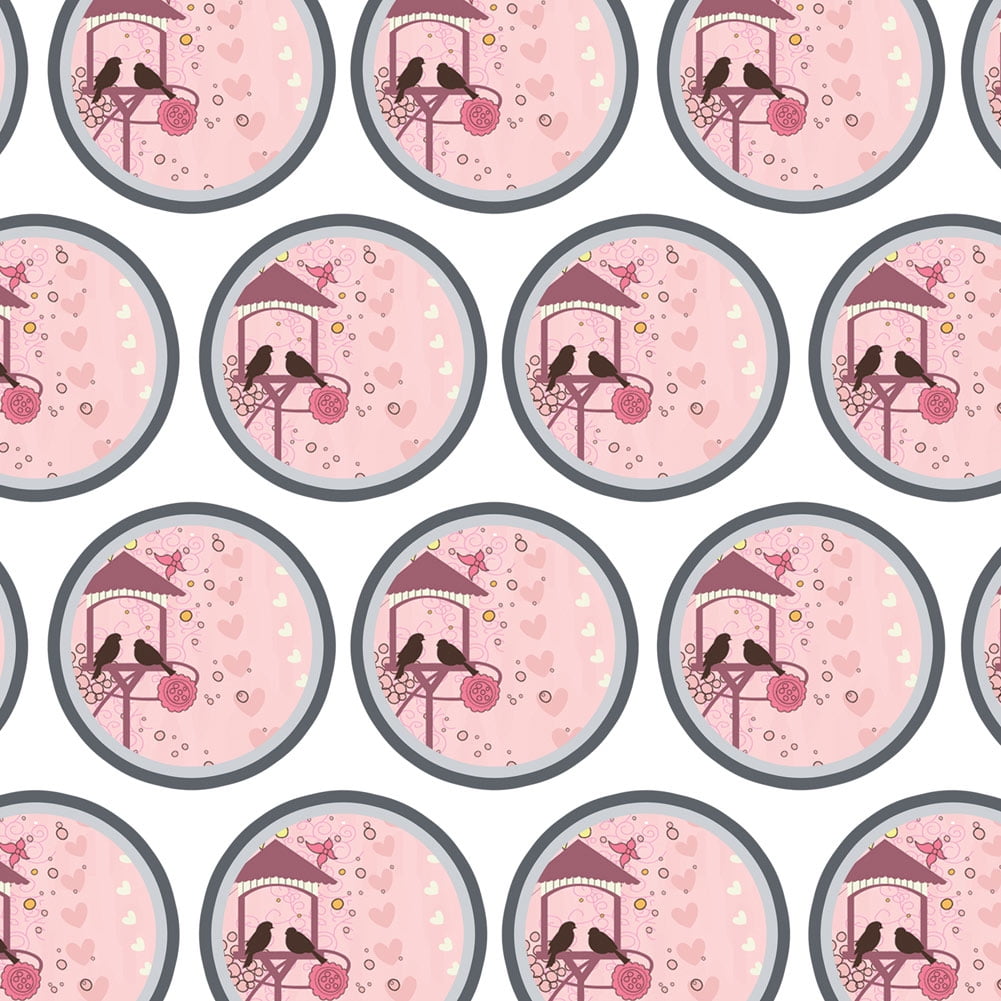 Birdhouse with Flowers Premium Gift Wrap Wrapping Paper Roll