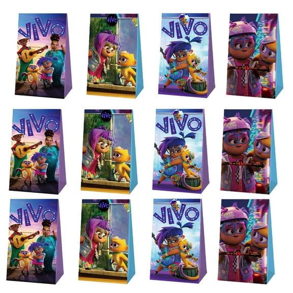 Vivo Monkey Goodie Party Favor Candy Bags Birthday Decorations Treat Supplies