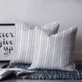 thumbnail image 2 of Pillow Covers 20x20 Set of 2, Grey Botanical Square Throw Pillow Covers for Couch/Sofa/Living Room, Modern Farmhouse Striped Decorative Soft Pillowcases for Couch Throw Pillows with Hidden Zipper, 2 of 7