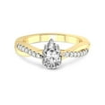thumbnail image 3 of 5 Carat IGI Certified Pear Shape Lab Grown Diamond Engagement Ring | 14K Yellow Gold |Twisted Vine Diamond Ring | FG-VS1-VS2 Quality Friendly Diamonds, 3 of 4