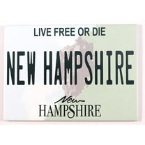 New Hampshire License Plate Fridge collector's Souvenir Magnet 2.5" x 3.5"