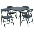 thumbnail image 3 of TiaGOC Mindy Kids Navy 5 Piece Folding Table and Chair Set, 3 of 9