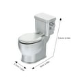 thumbnail image 2 of Minkissy Realistic Mini Toilet Miniature Toilet Model Plastic 1Set For Home Decoration, 2 of 5