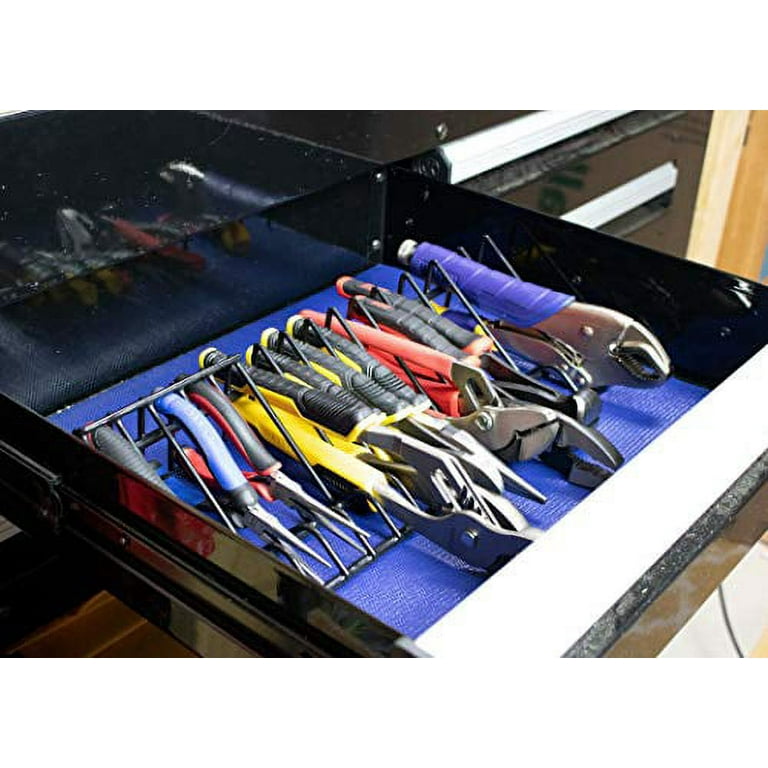 Mayouko Pliers Organizer Rack, 2 Rack, Wrench Hand Tool Holder, Tool Box  Storage and Organization Holder, Stores Spring Loaded, 15 Slots, Plier