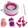 thumbnail image 1 of Sombreros manuales Bufandas Máquina de tejer DIY juguete regalo con 2 lanas para niños niños, 1 of 3