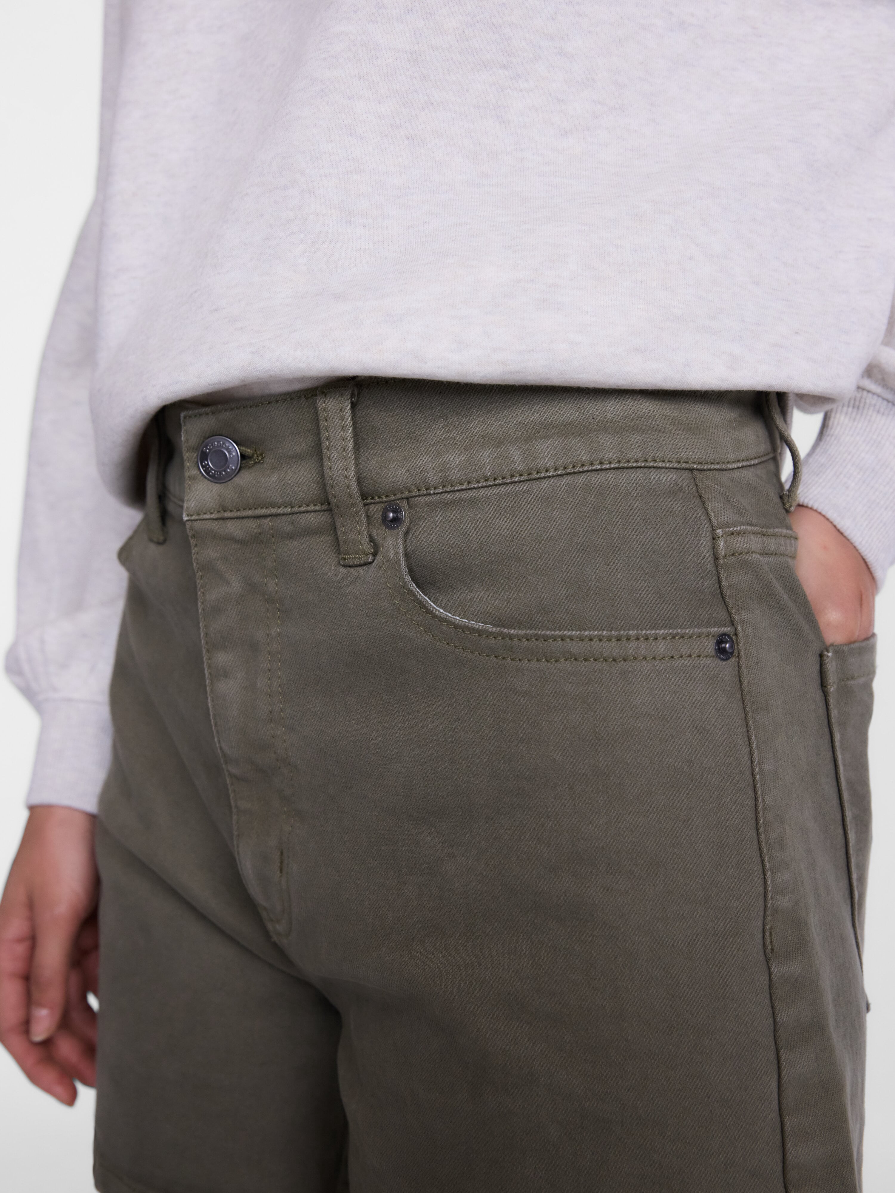 Scenario Women's High Rise A-Line Denim Shorts, 5" Inseam, Sizes 0-20