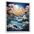 thumbnail image 2 of Designart "Blue Orange Iceberg Arctic Majesty" Nautical & Beach Floater Framed Canvas Art Print, 2 of 7