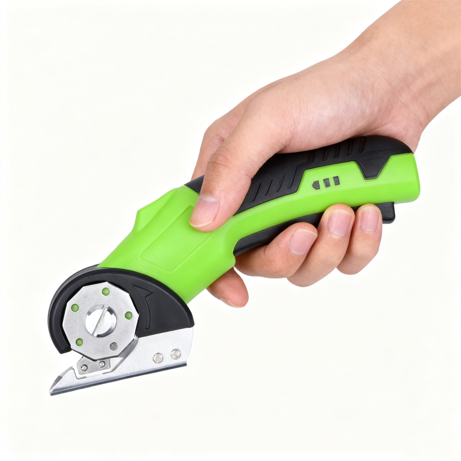 Rotary Cutter Scissors Cardboard Cutter Self Sharpening Blade Cuts Leather Pvc Carpets More Electric Lithium Powered For Craft Diy Plastic Material