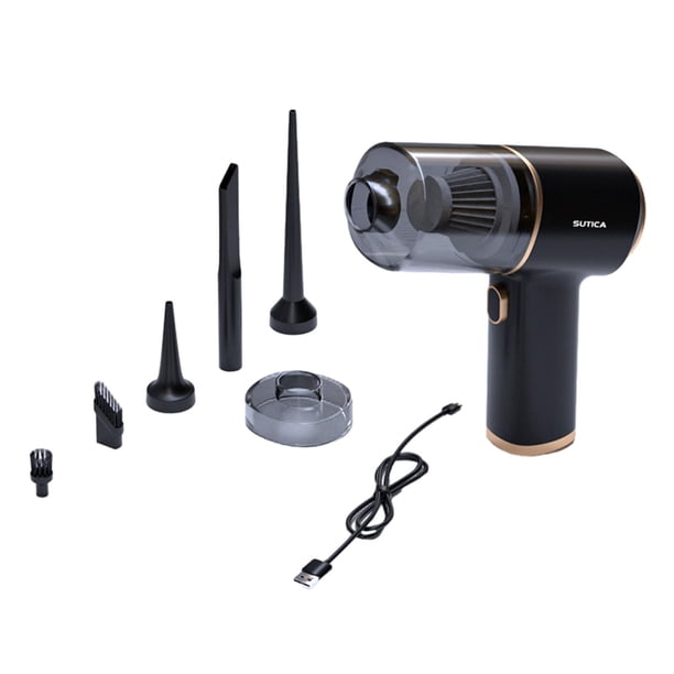Aspiradora de coche, aspiradora de coche inalámbrica, aspiradora de mano de alta potencia, mini 9000Pa negro