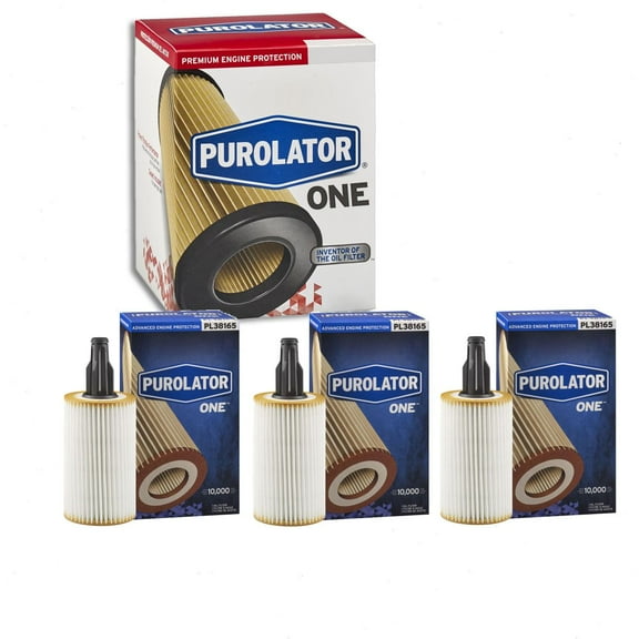3 pc Purolator ONE PL38165 Engine Oil Filters for Oil Change Lubricant Filters