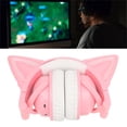 thumbnail image 1 of Auriculares con orejas de gato auriculares con orejas de gato liderados auriculares con orejas de gato abs auriculares con estéreo lindo alta sensibilidad micrófono, 1 of 7