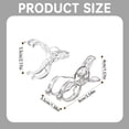 thumbnail image 3 of Offres en Liquidation!!4 Pcs Ensemble de Pinces à Serviettes Transparentes avec Ressort Pinces à Serviettes de Plage Pinces à Serviettes pour Chaises Pinces à Serviettes de Plage Pinces à Serviettes en Plastique Transparent, 3 of 9