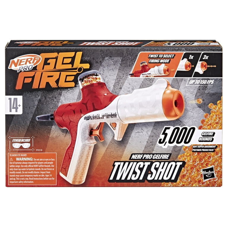 Nerf Pro Gelfire Twist Shot Blaster, 5,000 Gelfire Rounds