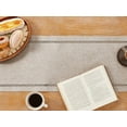 thumbnail image 2 of Burlap Style Farmhouse Table Runner, 13 x 90 Inch Coffee, Rustic Geometric Hollow Table Runners 90 Inches Long for Dresser Table Everyday Use, 13x90 Inches, Coffee, 2 of 4