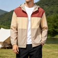 thumbnail image 5 of Sun Hoodie Mens Summer Fall Long Sleeve Loose Casual Lightweight Zip Up Hooded Sun Jacket Outerwear with Pockets, 5 of 5