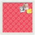 thumbnail image 2 of PinPix 14x14 Custom Cork Bulletin Board Floral Dark Pink Poster Board Has a Fabric Style Canvas Finish, Framed in Floral Dark Pink, by ArtToFrames (PinPix-600), 2 of 6