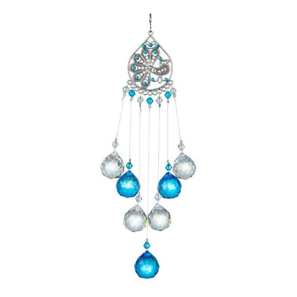 Crystal Suncatcher Pendant Vintage Window Ornament with Crystal Ball