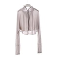thumbnail image 1 of Camisa de protección solar Hugo Ropa de mujer Outwear Pullover con capucha Gris, 1 of 8