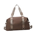 thumbnail image 3 of Bolsa de viaje elegante para artículos de aseo, bolsa de gimnasio para mujer, ideal para actividades al aire libre y fines de semana. Caqui, 3 of 7