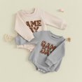 018M Newborn Baby Boy Girl Outfit Romper Letter Embroidery Long Sleeve