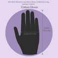 thumbnail image 6 of KEMEINILI Cotton Gloves , 48 Pcs Large Washable Stretchable Gloves Men Women，for Dry Hands, Moisturizing, Eczema，Art Handling，Coin Jewelry Inspection（Black), 6 of 7